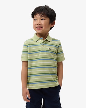 Contrast Stripe Petit Piqu&eacute; Polo