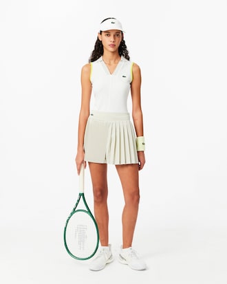 Women's Pleated Lined Tennis Shorts