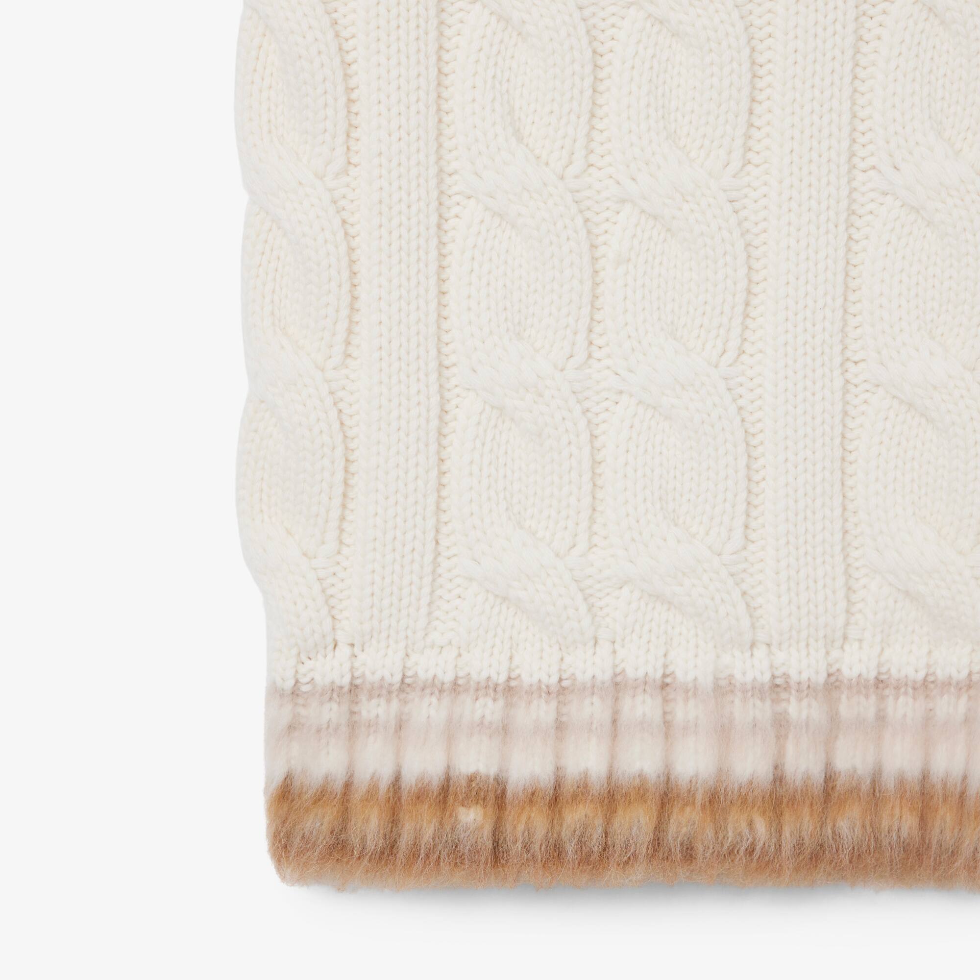 Runway Cable Knit Wool Sweater Vest