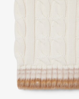 Runway Cable Knit Wool Sweater Vest