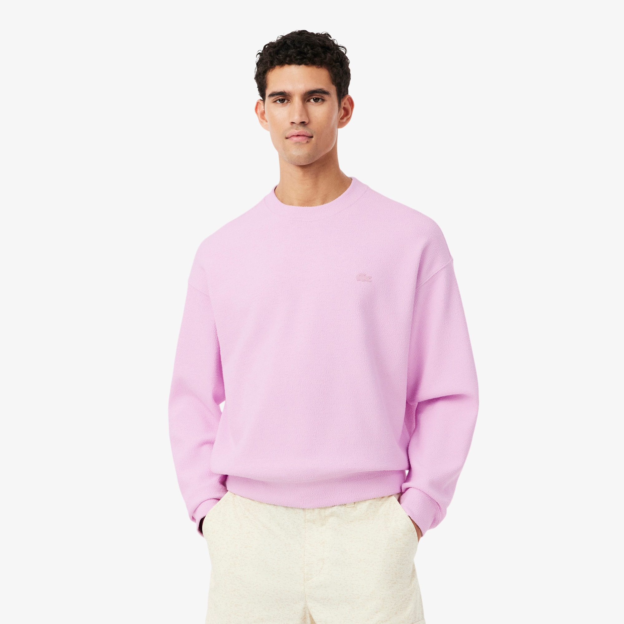 Loose Fit Piqué Sweatshirt - Sweaters & Sweatshirts - New In 2026