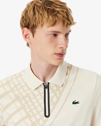 Men's Ultra Dry Printed Slim Fit Tennis Polo