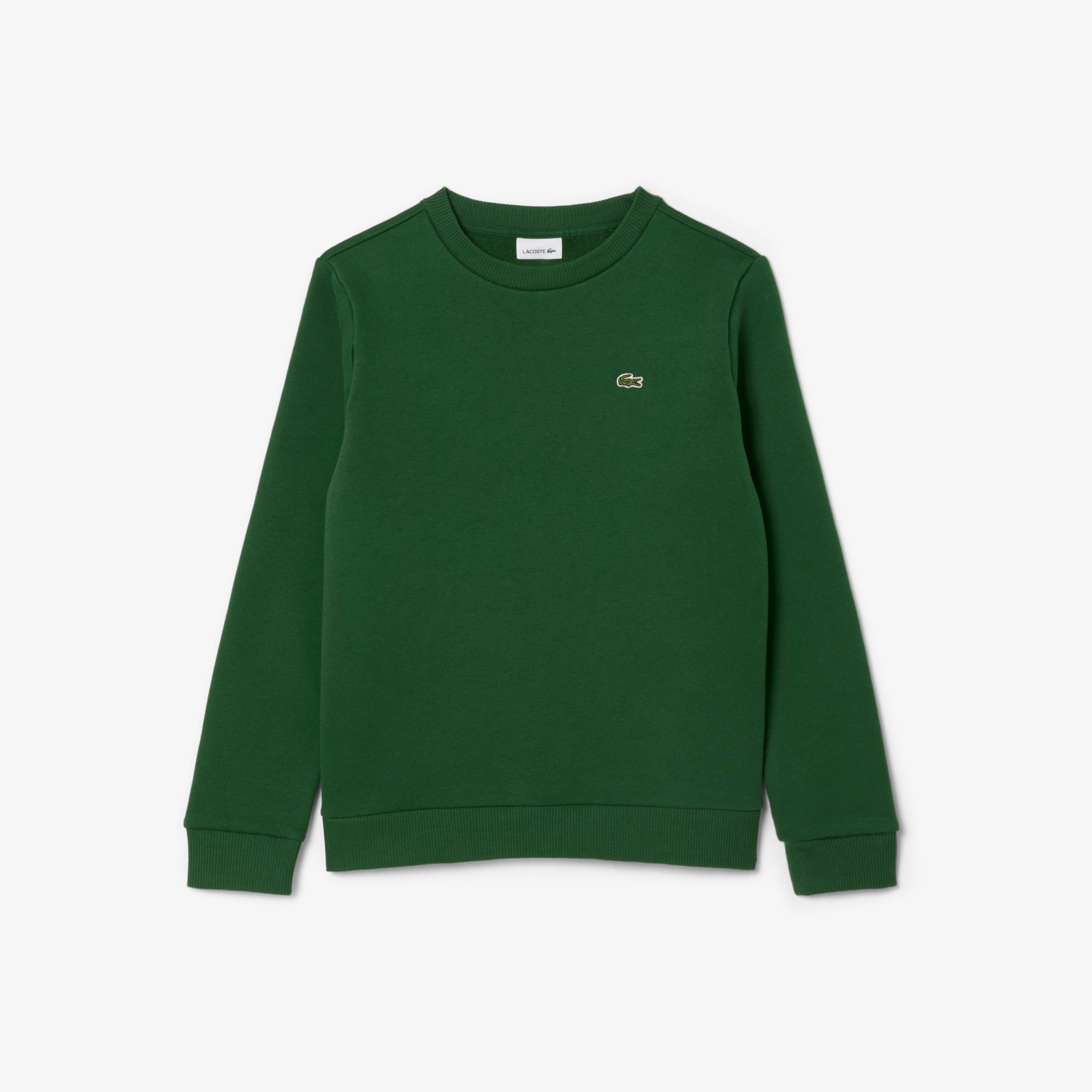 Lacoste Kids' Fleece Zip-up Hoodie - 16 Years In Green