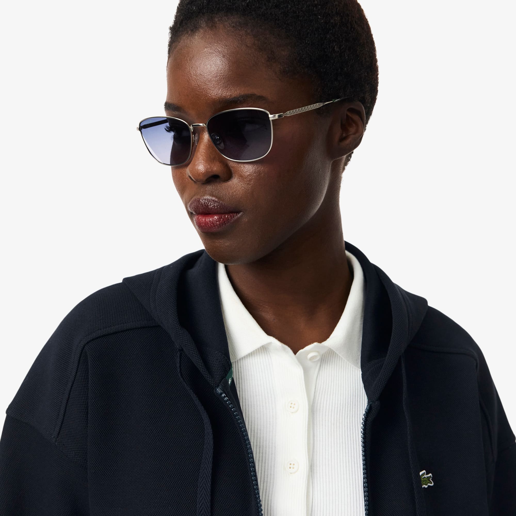 Women's Zip-Up Piqué Hoodie - Sweaters & Sweatshirts - New In 2026