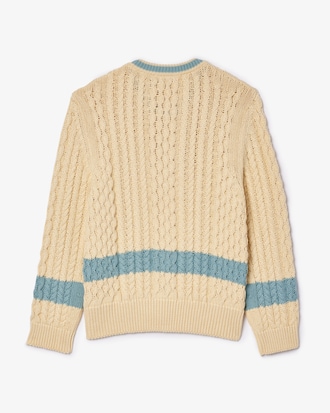 Lacoste x le FLEUR Striped Cardigan