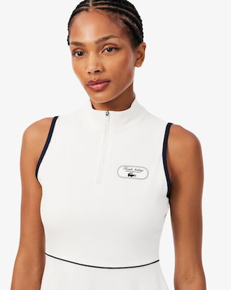 Vestido de Tenis Retro con Insignia Ultra Dry
