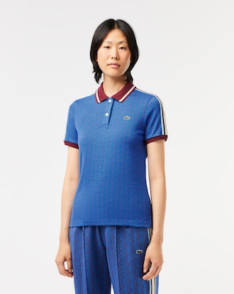 Women's Slim Fit Monogram Polo