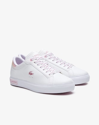 Sneaker Lacoste Powercourt de piel para mujer