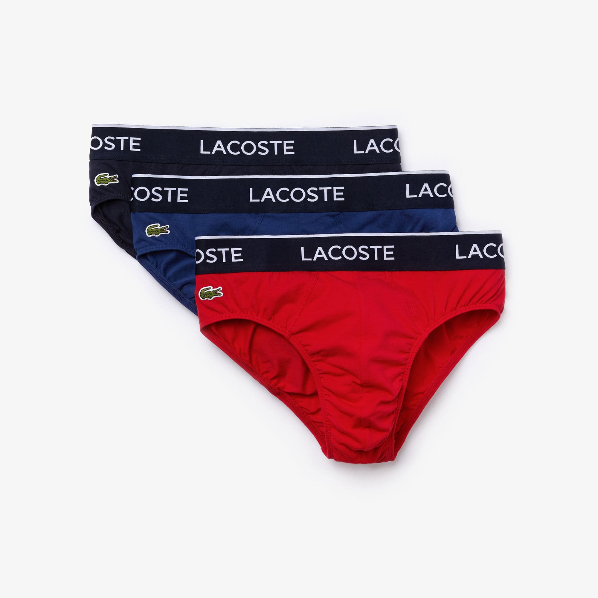 Men's 3-Pack Logo Waist Cotton Briefs - Underwear - New In 2026