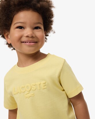 Textured Lacoste Cotton T-Shirt