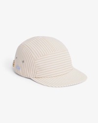 Striped Poplin Jockey Cap