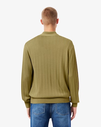 Men's Fluid Rib Knit Cardigan