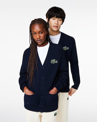 Unisex V-Neck Organic Cotton Cardigan
