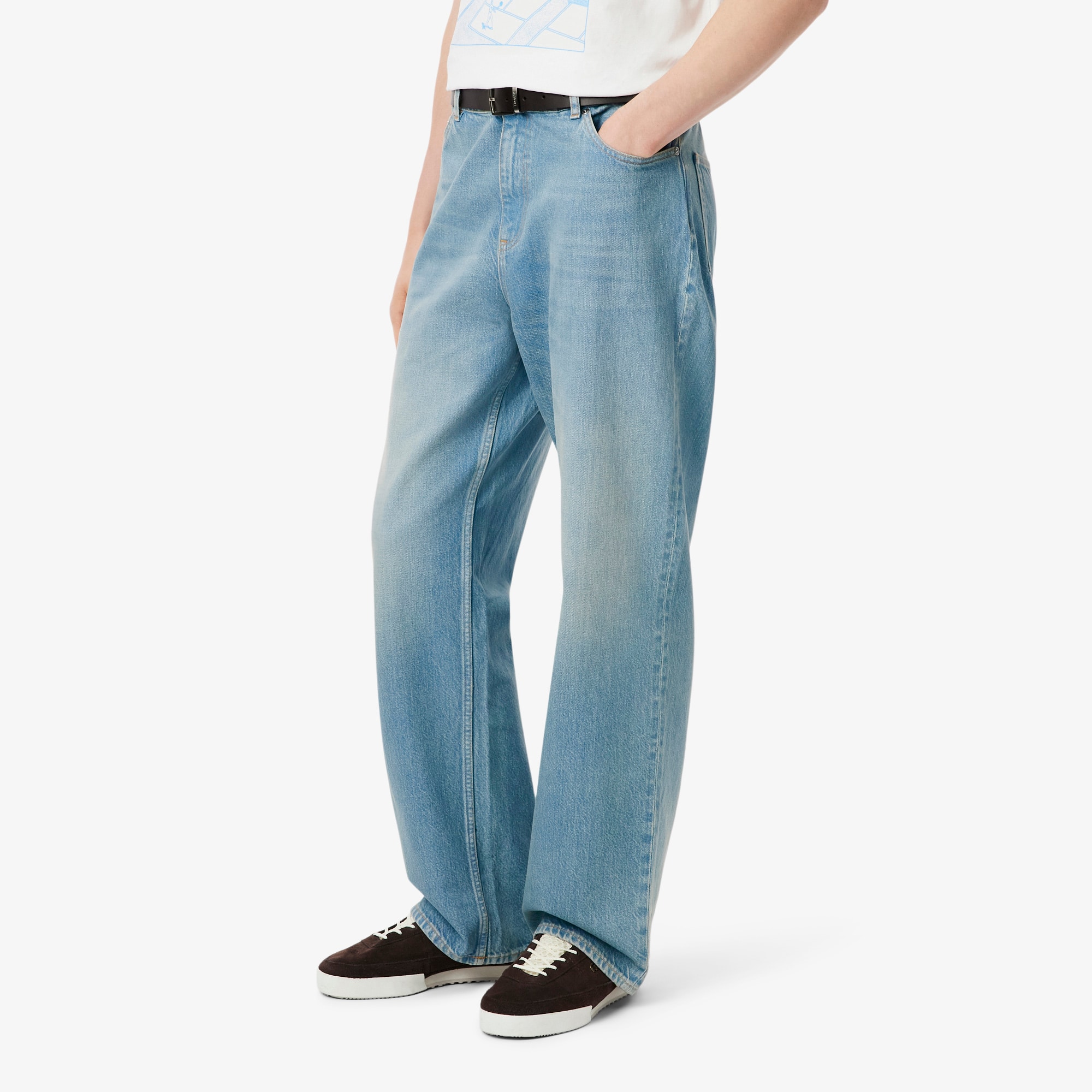 Men's Loose Fit 5-Pocket Denim Jeans - Pants & Sweatpants - New In