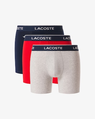 Paquete de 3 calzoncillos b&oacute;xer de algod&oacute;n el&aacute;stico para hombre