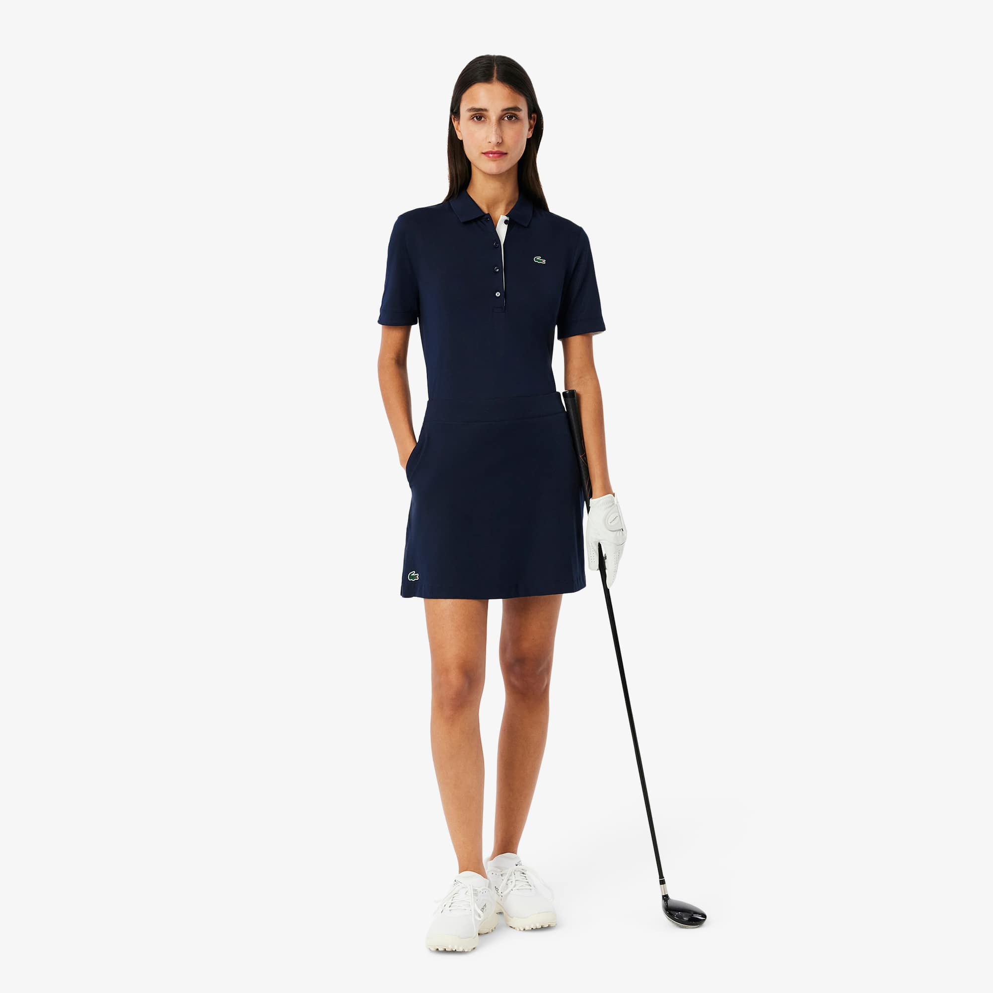 ★LACOSTE★ Women's Essential Short Pleated Skirt Navy JF140 Women's Short Pleated Skirt - Shorts & Skirts - New In 2025