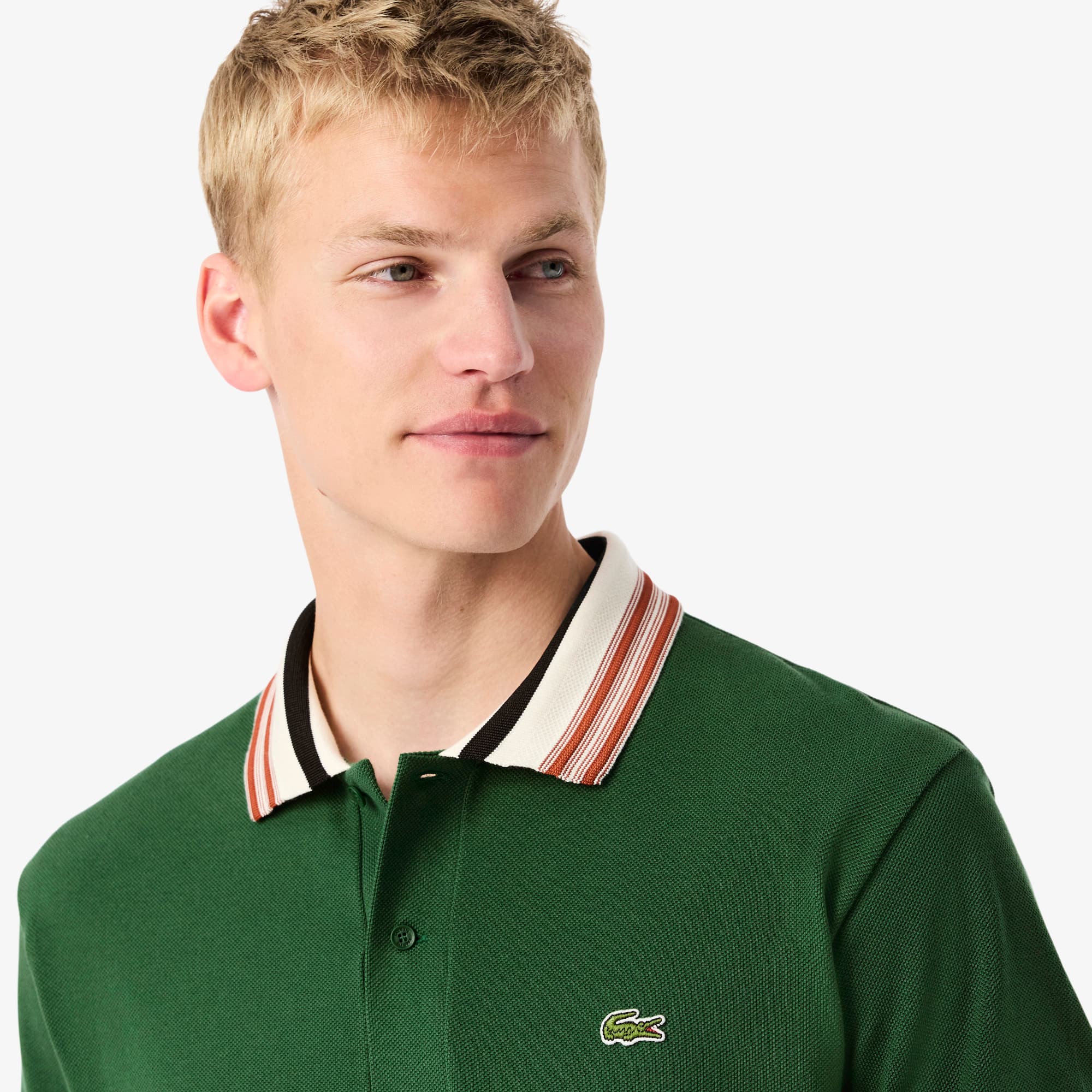 Men's Made In France Classic Fit Stripe Collar Polo - Polo Shirts