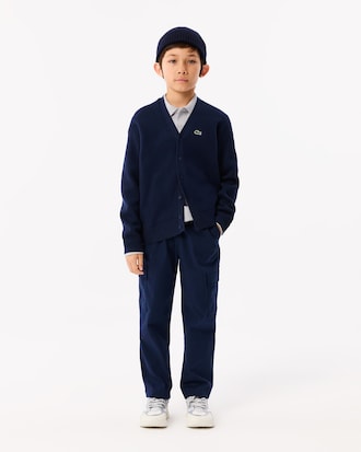 Kids' Long Sleeve Petit Piqué Polo