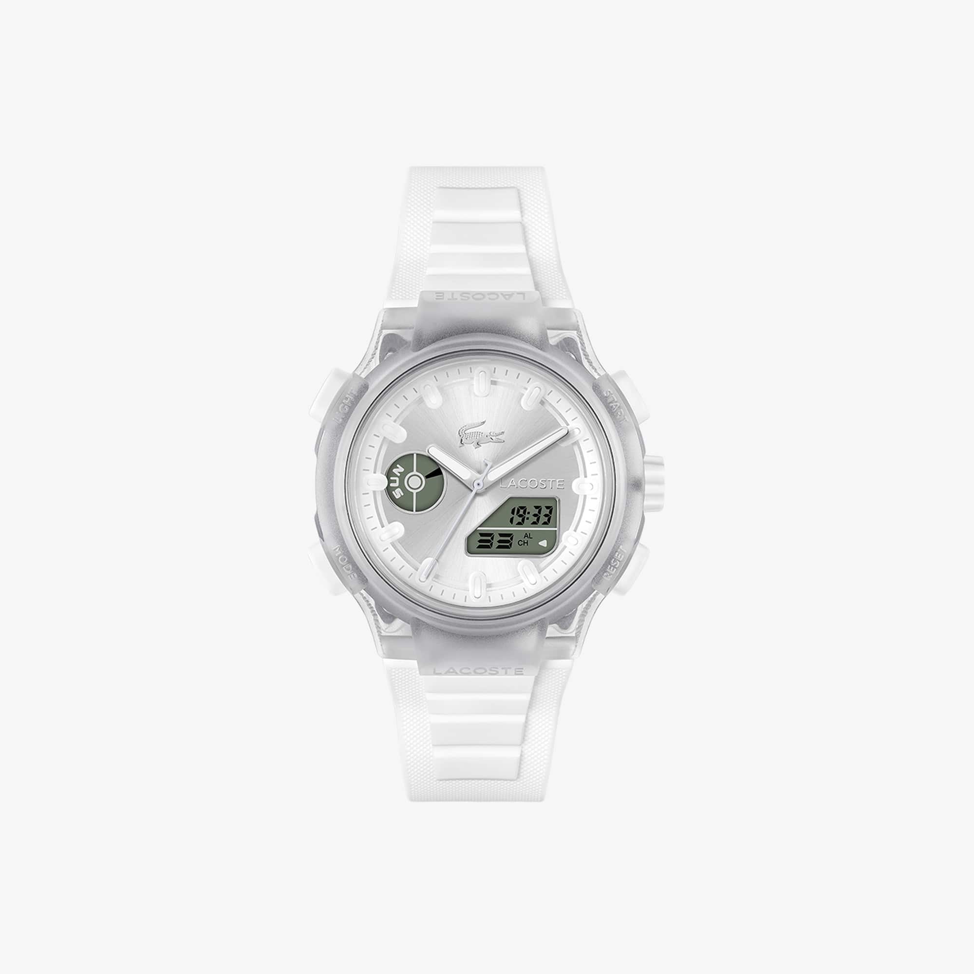 LACOSTE L33-X ホワイト LC33 Analog and Digital Silicone Watch - Watches & Jewelry - New