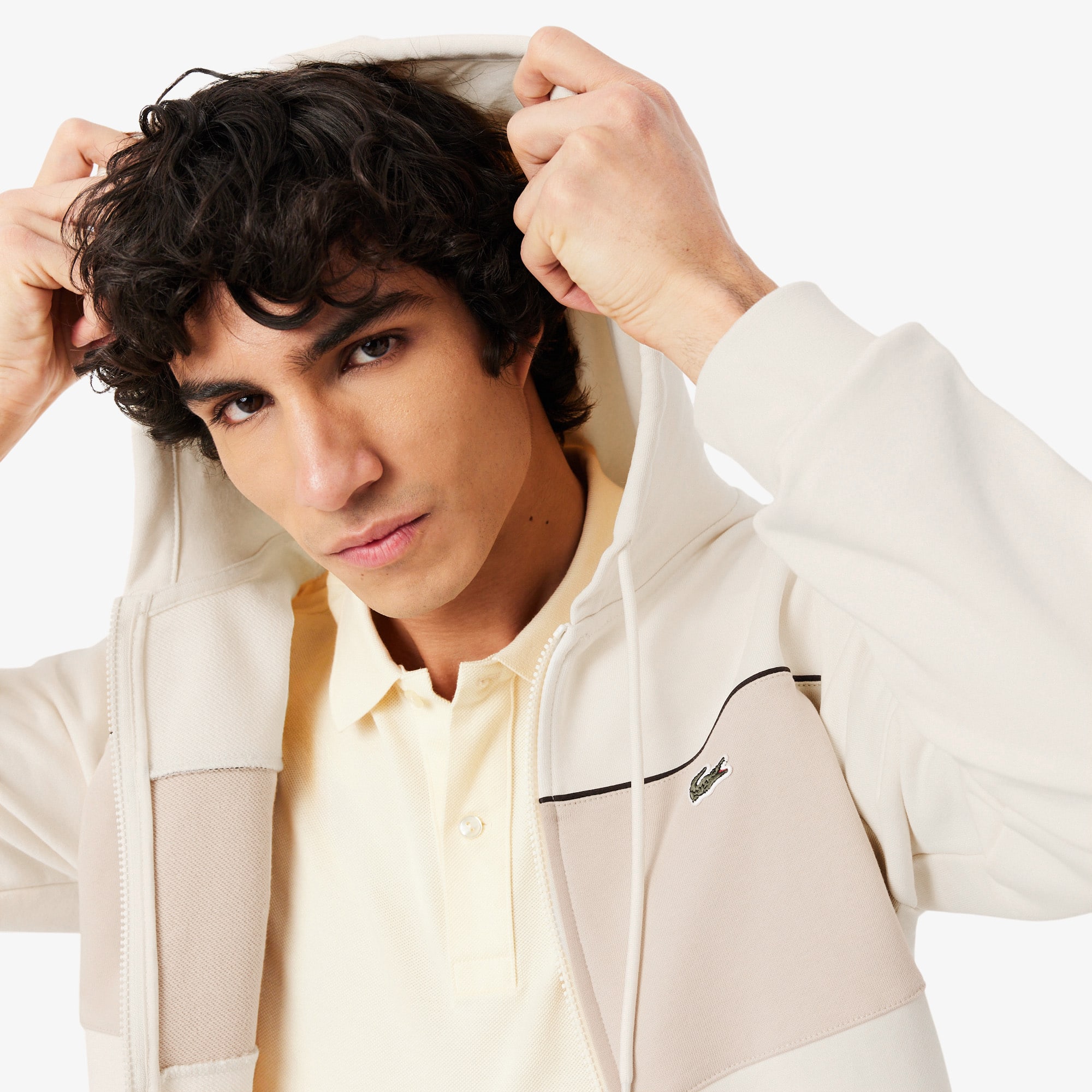 Colorblock Zipped Hoodie
