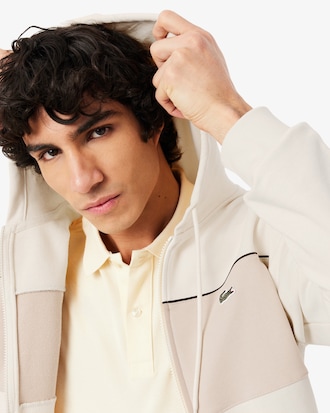 Sweatshirt &agrave; capuche zipp&eacute; color-block