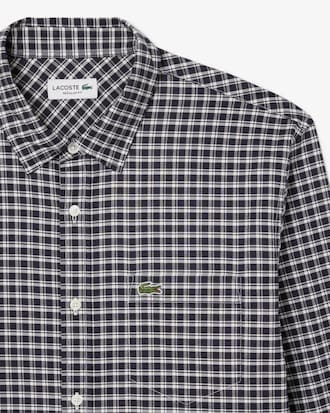Men's Regular Fit Stretch Plaid Shirt