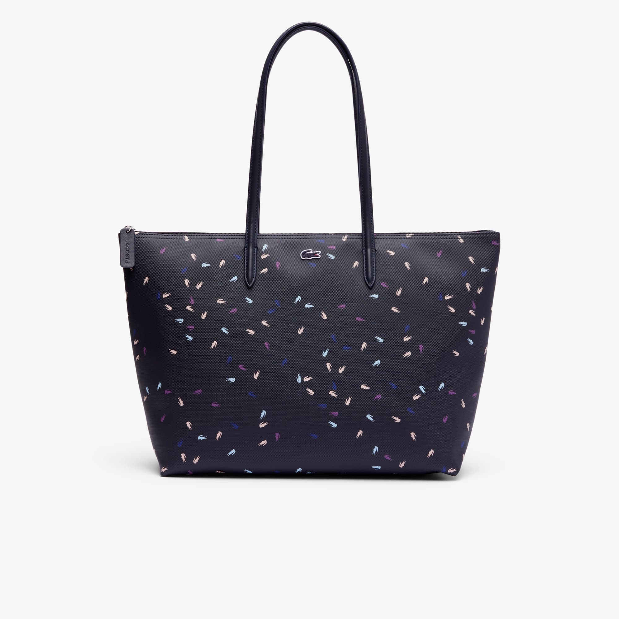 Lacoste Large Crocodile Tote - One Size In Blue