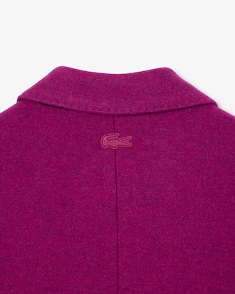 Runway Double Breasted Marbled Wool Blazer