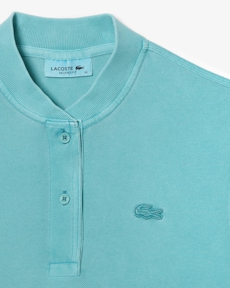 Polo de algodón orgánico de cuello tunecino Lacoste para mujer