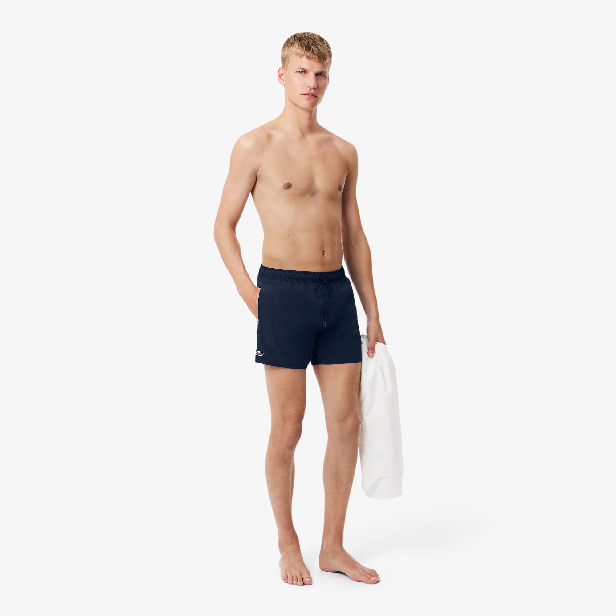 Lacoste Men's Quick-Dry Swim Trunks