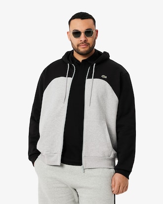 Men's Zip-Up Colorblock Hoodie