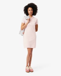 Women's Slim Fit Stretch Mini Piqué Polo Dress