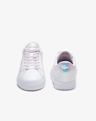 Sneaker Lacoste Powercourt de piel para mujer