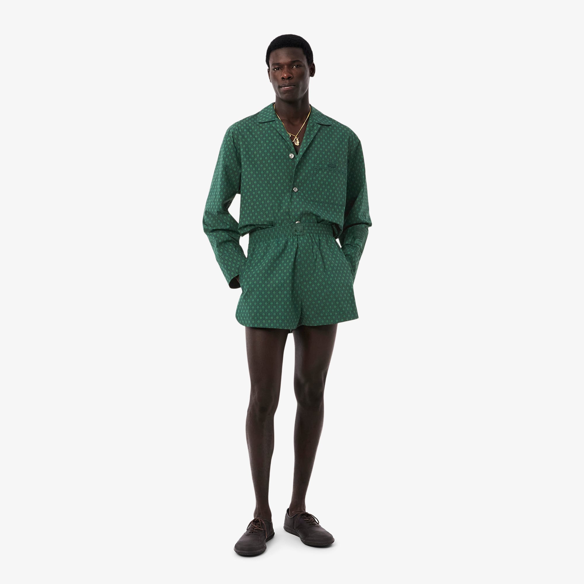 Men's Runway Print Poplin Shorts - Shorts - New In 2026 | Lacoste