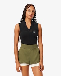 Women's Sleeveless Stretch Knit Tennis Polo