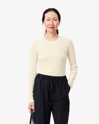Women's Merino Wool 3D Rib Sweater