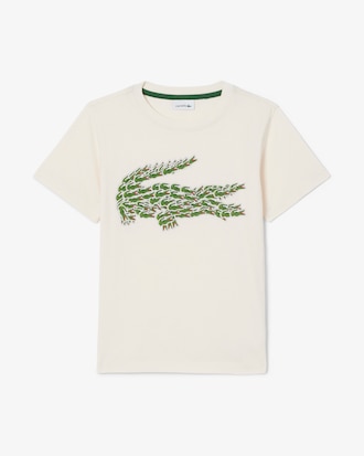 Boys' Crocodile Print Cotton T-Shirt