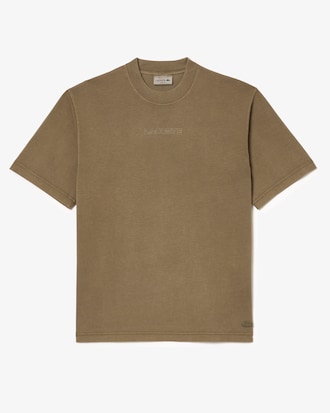 Playera loose fit de punto de algodón