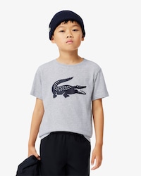 Kids' Oversized Technical Cotton Tennis T-Shirt