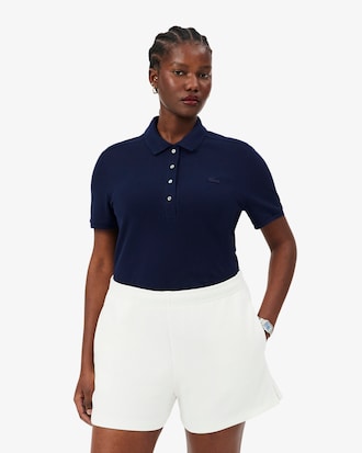 Polo De Mini Piqu&eacute; El&aacute;stico L.12.D De Corte Slim Para Mujer