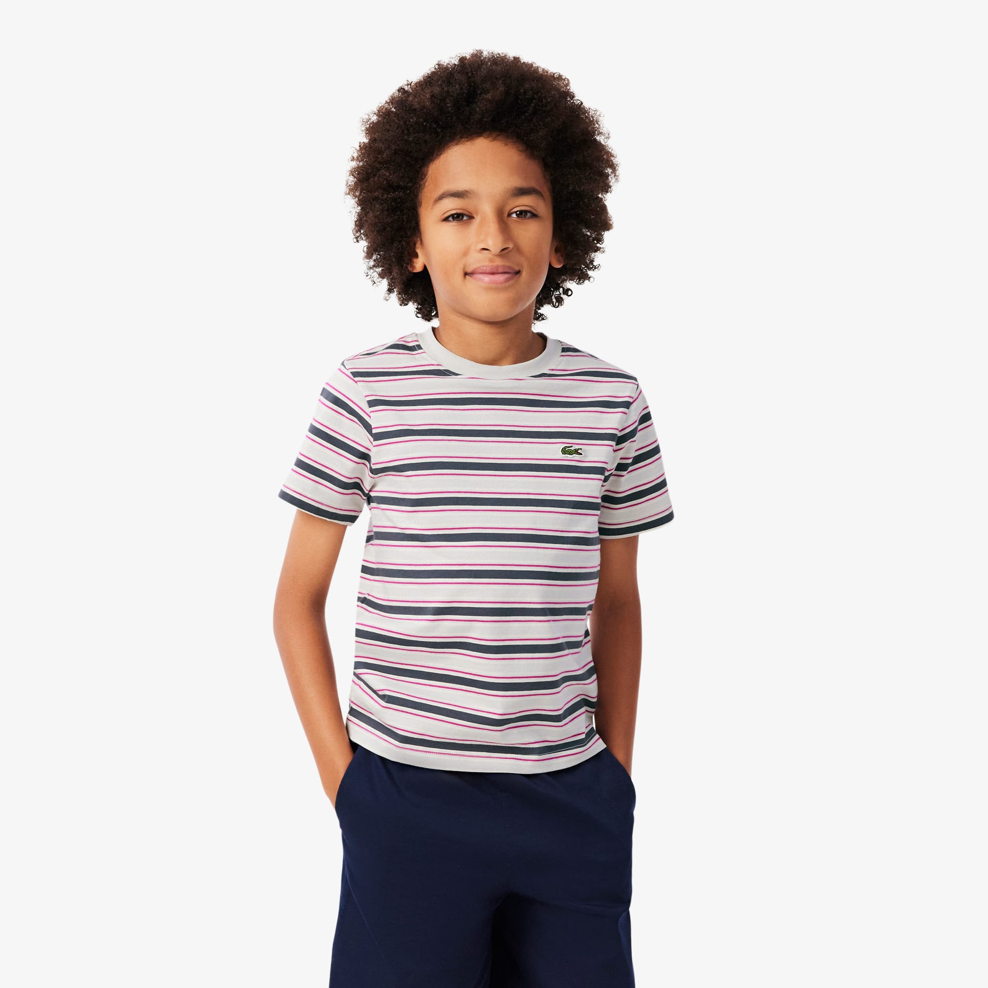 Lacoste Boys' 10-16 Short-Sleeve Icon Striped T-Shirt - Patisson