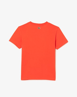 Kids&rsquo; Contrast Print Cotton Jersey T-shirt