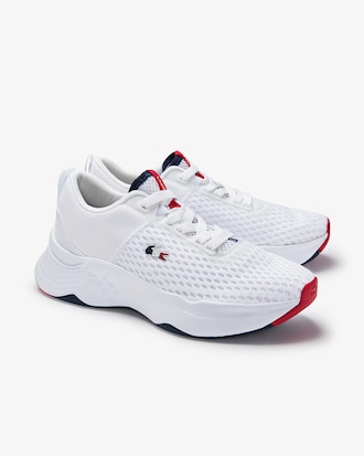 Women's Court-Drive Tricolor Textile Sneakers