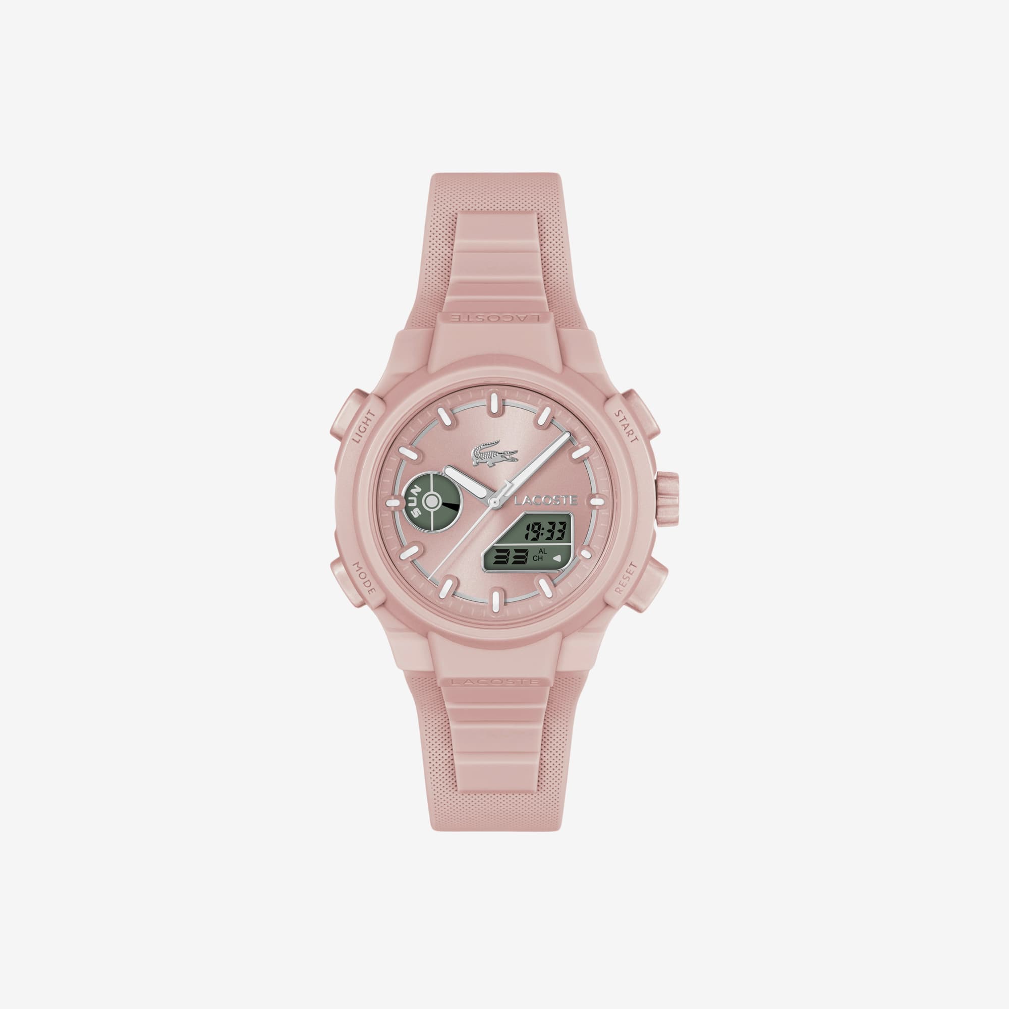 Lacoste Lc33 Analog And Digital Silicone Watch - One Size