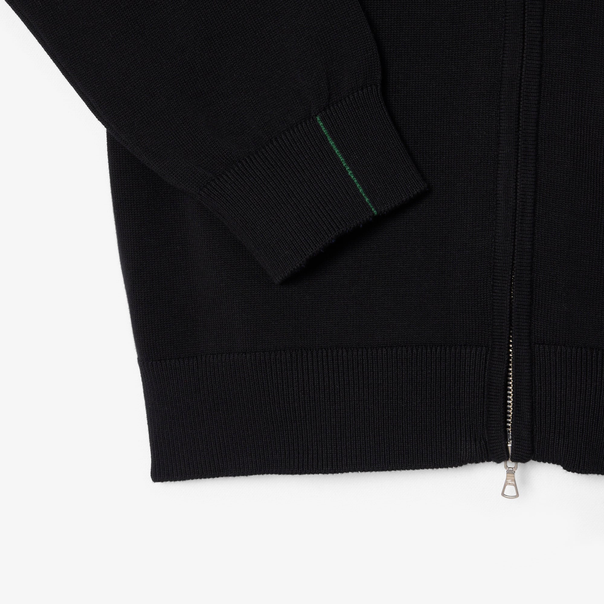 Men's Zip-Up High-Neck Cotton Sweater