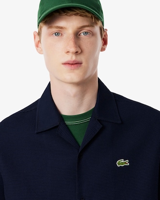 Men's Relaxed Fit Waffle Texture Shirt