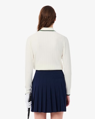 Women's Polo Collar Stretch Golf Sweater