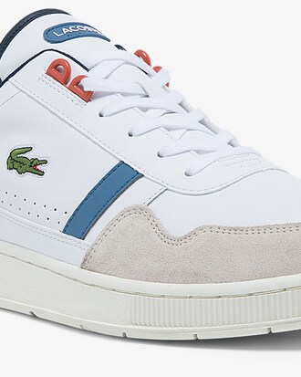 Men's T-Clip Leather and Synthetic  Sneakers