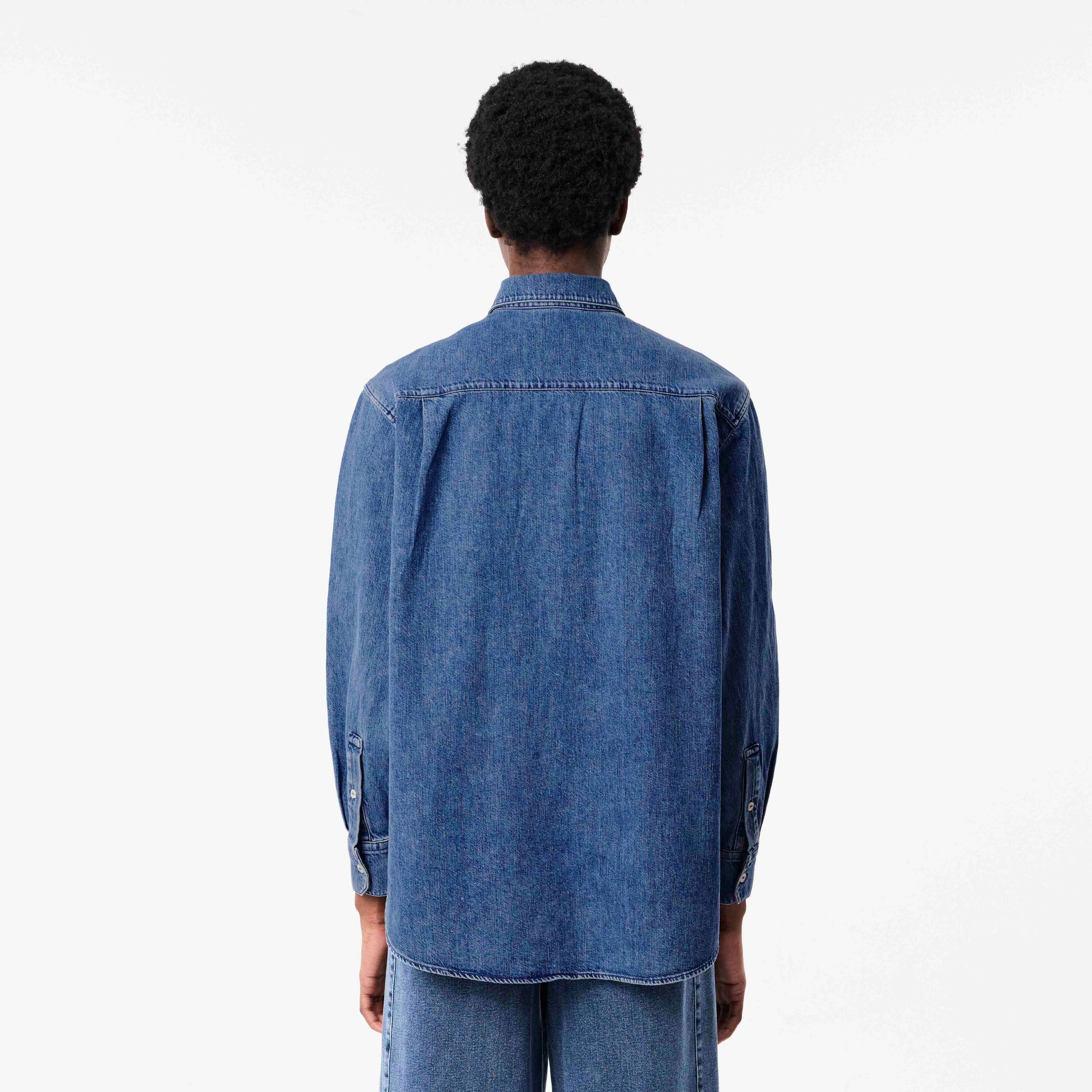 Women's Oversized Denim Pocket Shirt - T-Shirts & Tops - New