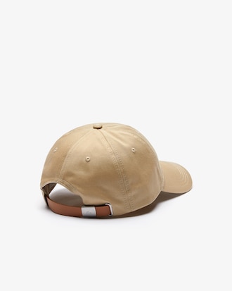 Unisex Contrast Strap And Oversized Crocodile Cotton Cap